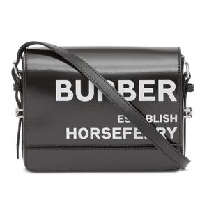 BURBERRY: Grace Flap Horseferry printed shoulder bag.
